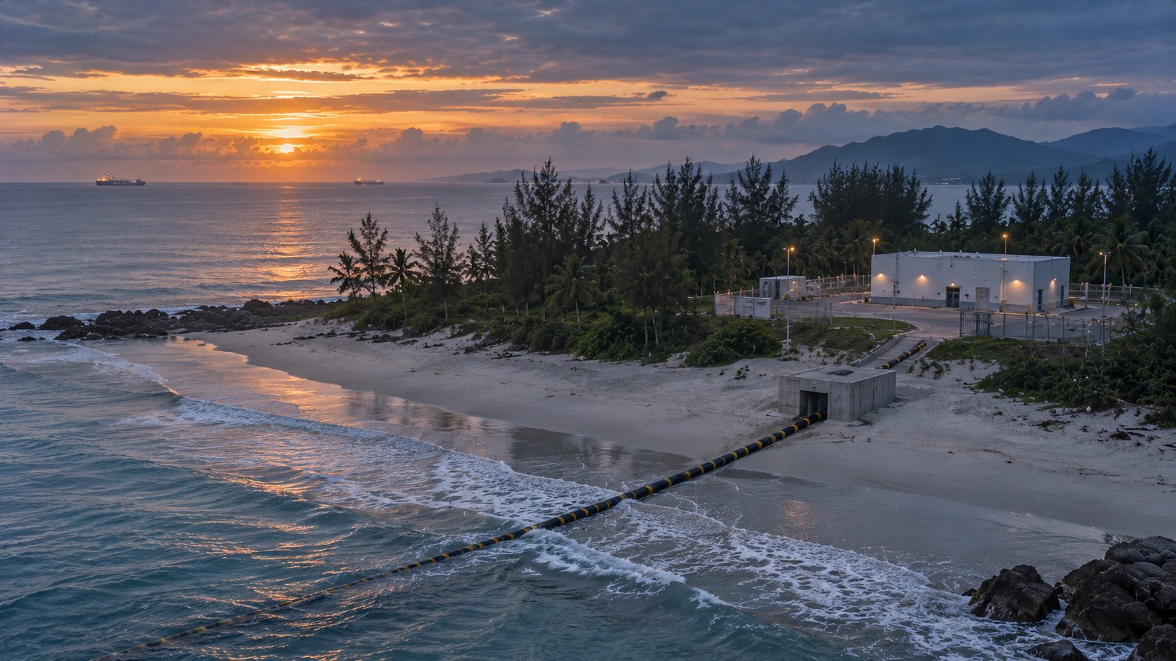 Beach and cable landing infrastructure